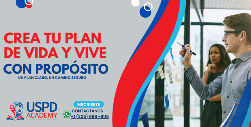 Portada Opción 1 para el curso crea tu plan de vida y con vive con proposito